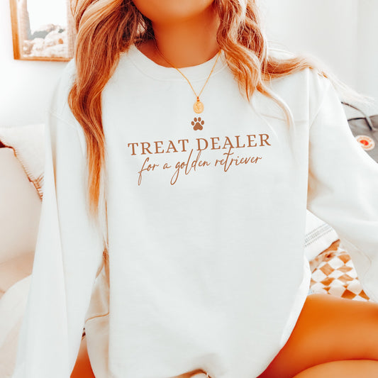 Treat Dealer for a Golden Retriever Sweatshirt