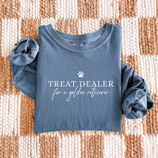 Treat Dealer for a Golden Retriever Long Sleeve Shirt