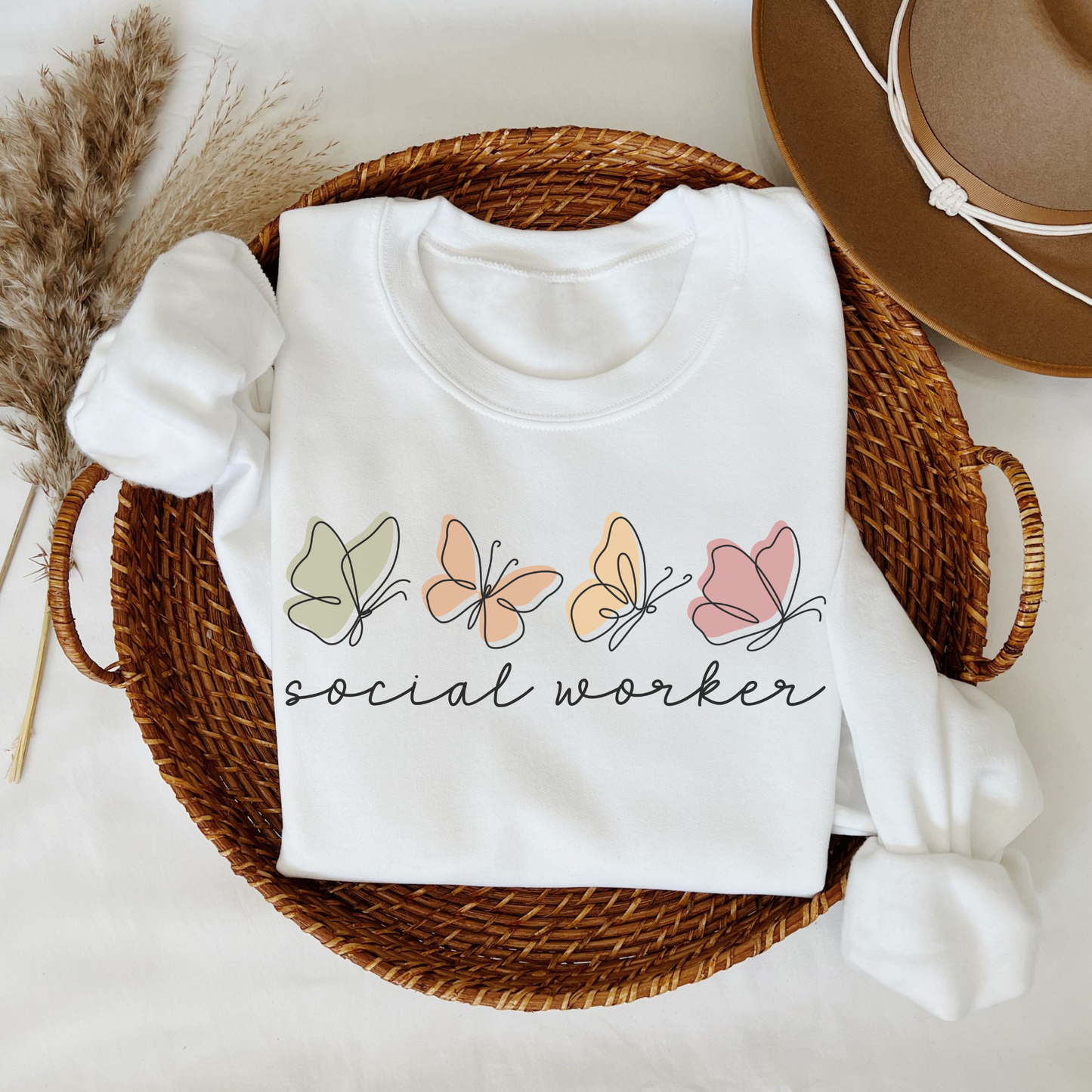 Butterflies Social Worker Sweatshirt