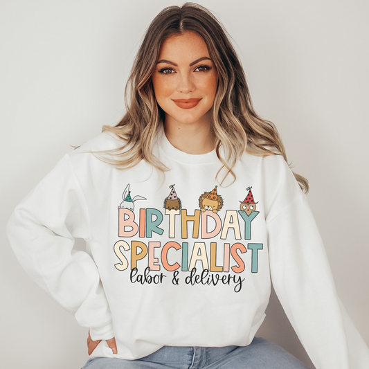 Birthday Specialist Party Animals Sweatshirt