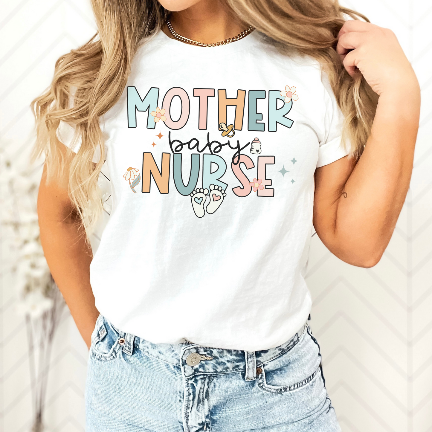 Groovy Mother Baby Nurse Shirt