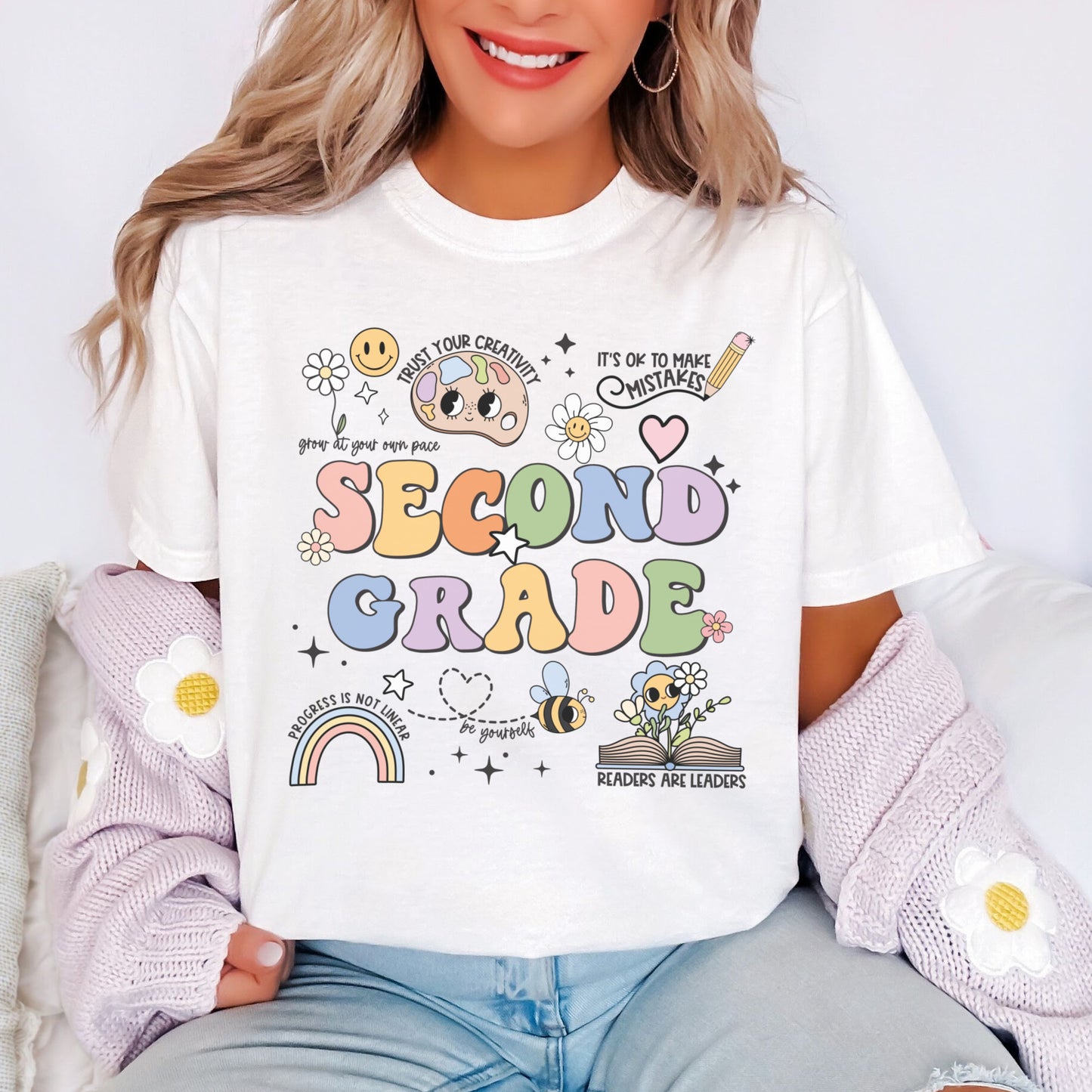 Comfort Colors® 'Affirmations' Second Grade Shirt