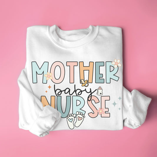 Groovy Mother Baby Nurse Sweatshirt