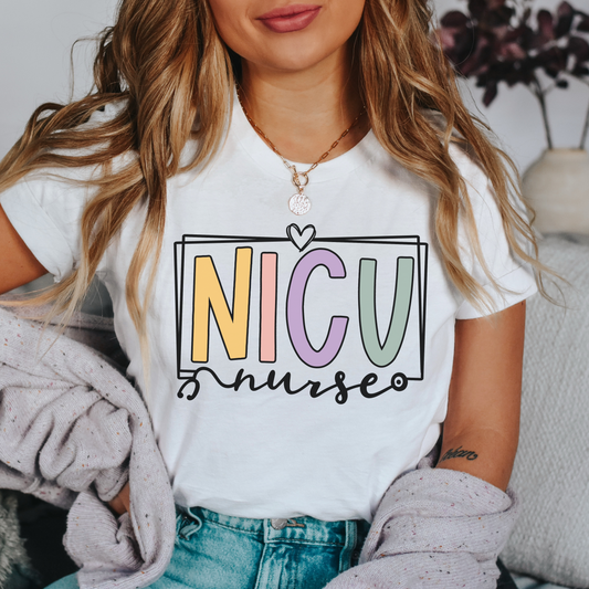 NICU Nurse Border Shirt