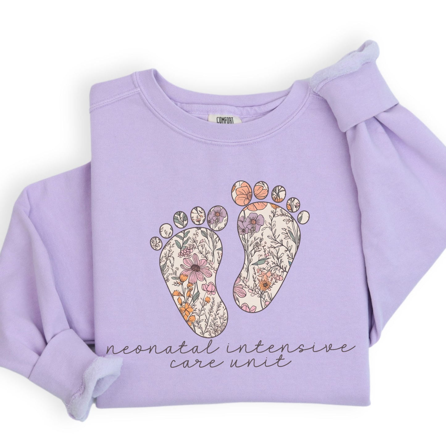 Floral Footprints NICU Sweatshirt