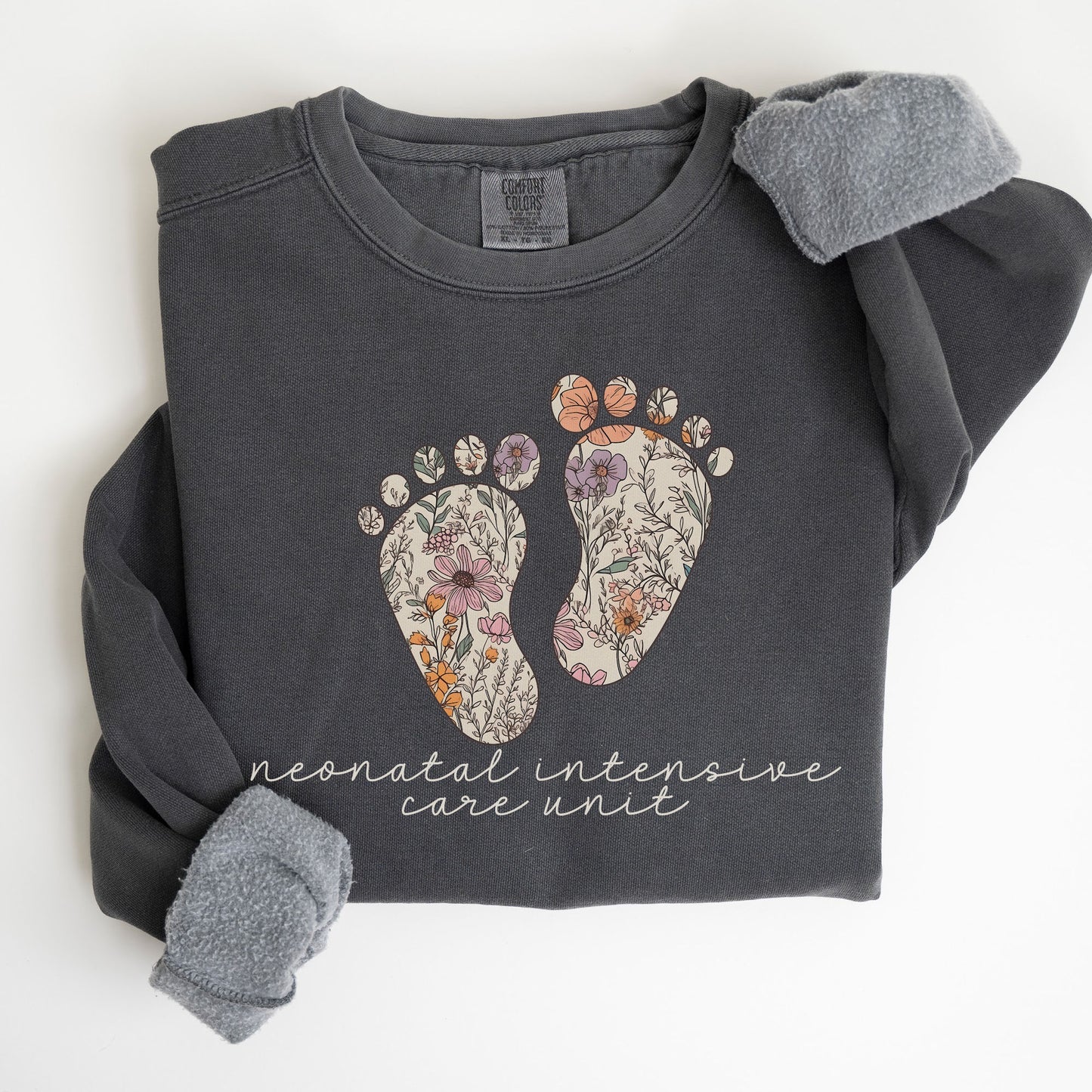 Floral Footprints NICU Sweatshirt