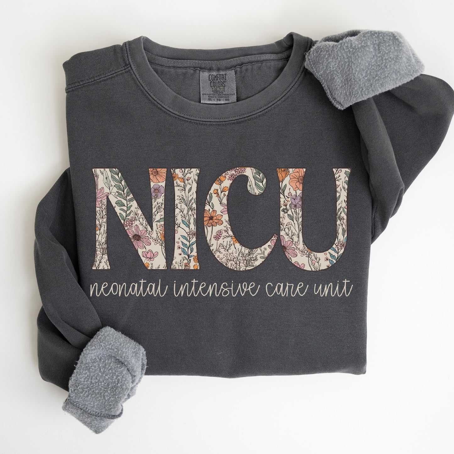 Floral NICU Sweatshirt