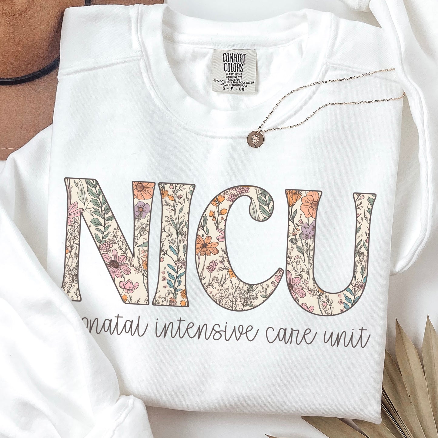 Floral NICU Sweatshirt