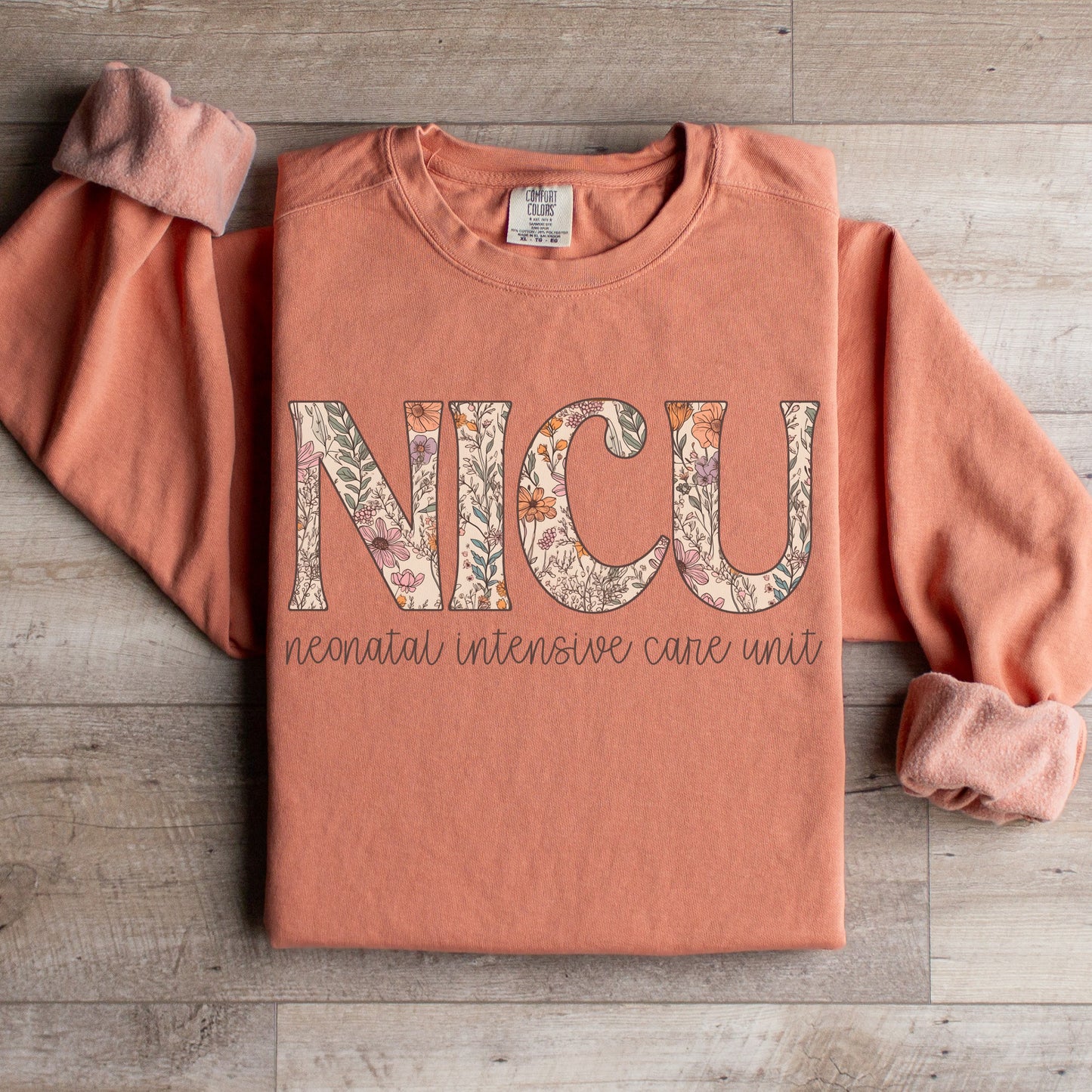 Floral NICU Sweatshirt