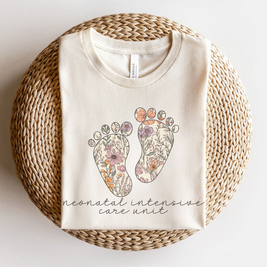 Floral NICU Shirt