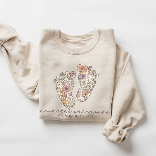 Floral NICU Sweatshirt