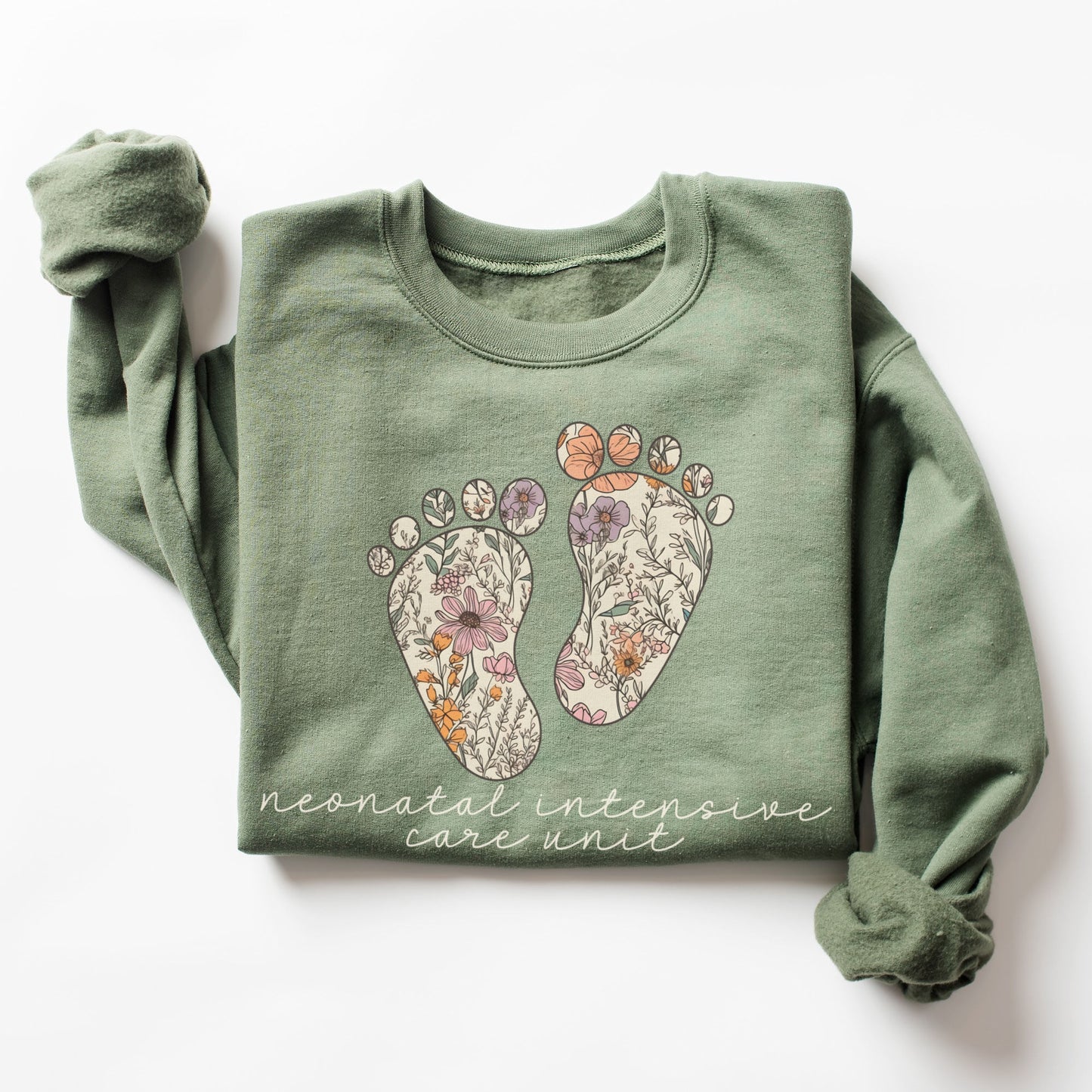 Floral NICU Sweatshirt