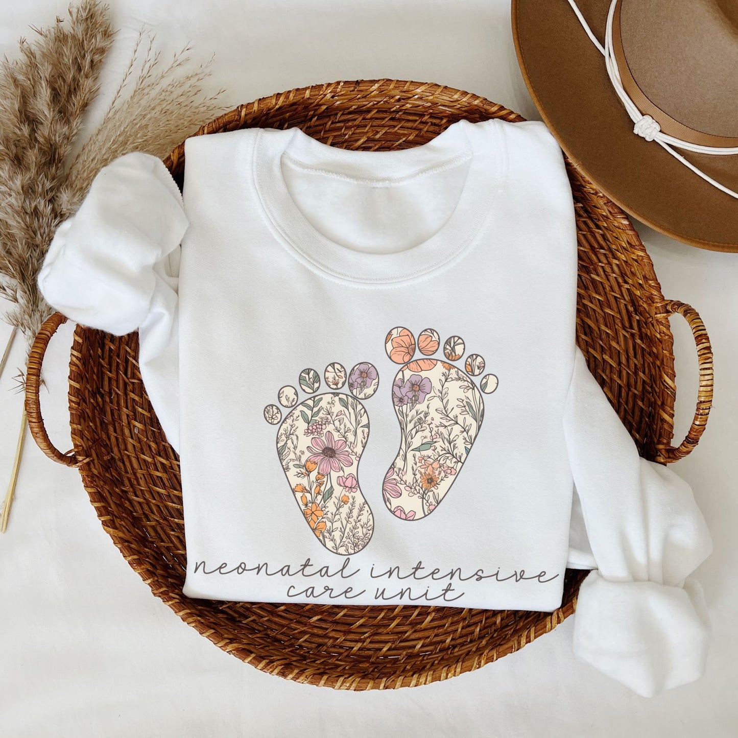 Floral NICU Sweatshirt