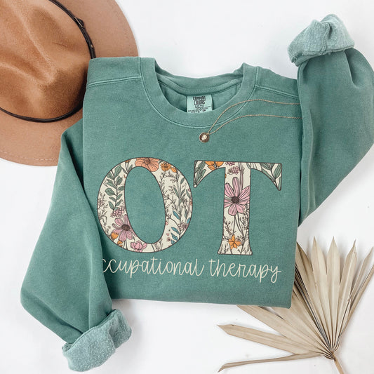 Comfort Colors® Floral OT Sweatshirt