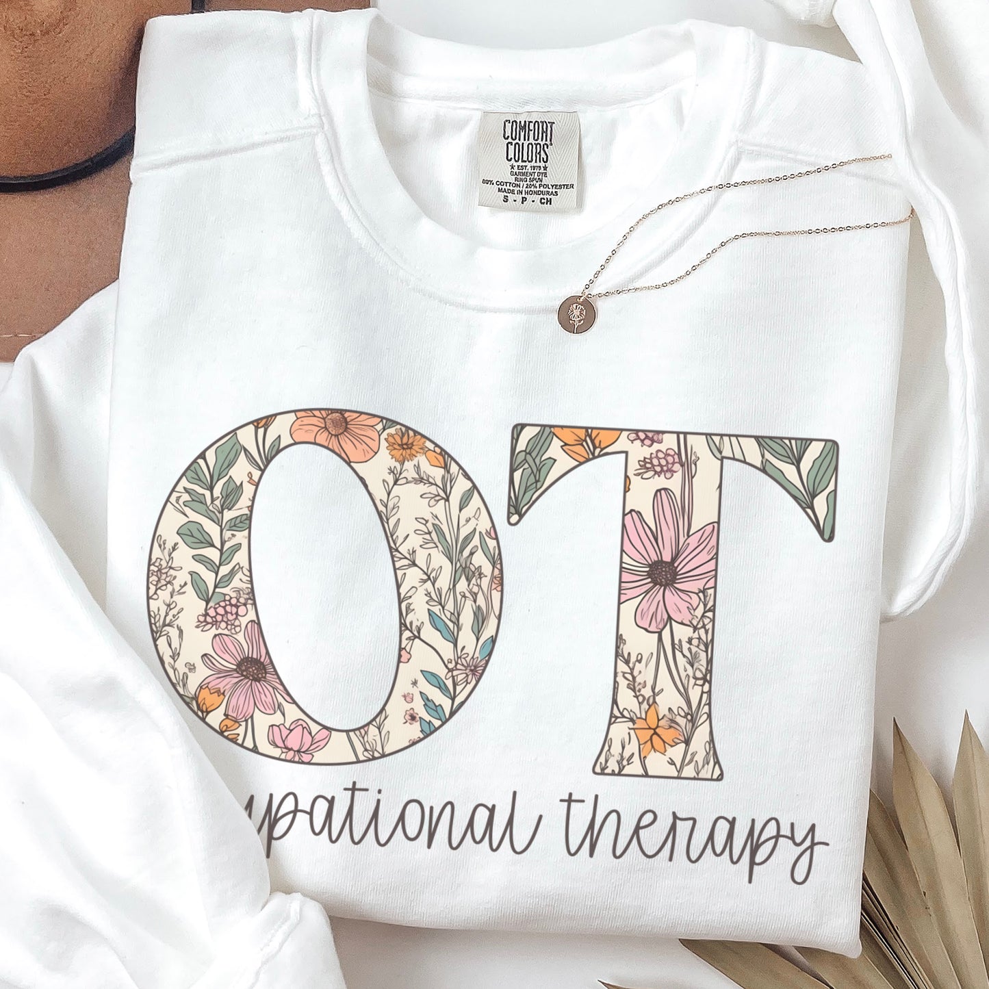 Comfort Colors® Floral OT Sweatshirt