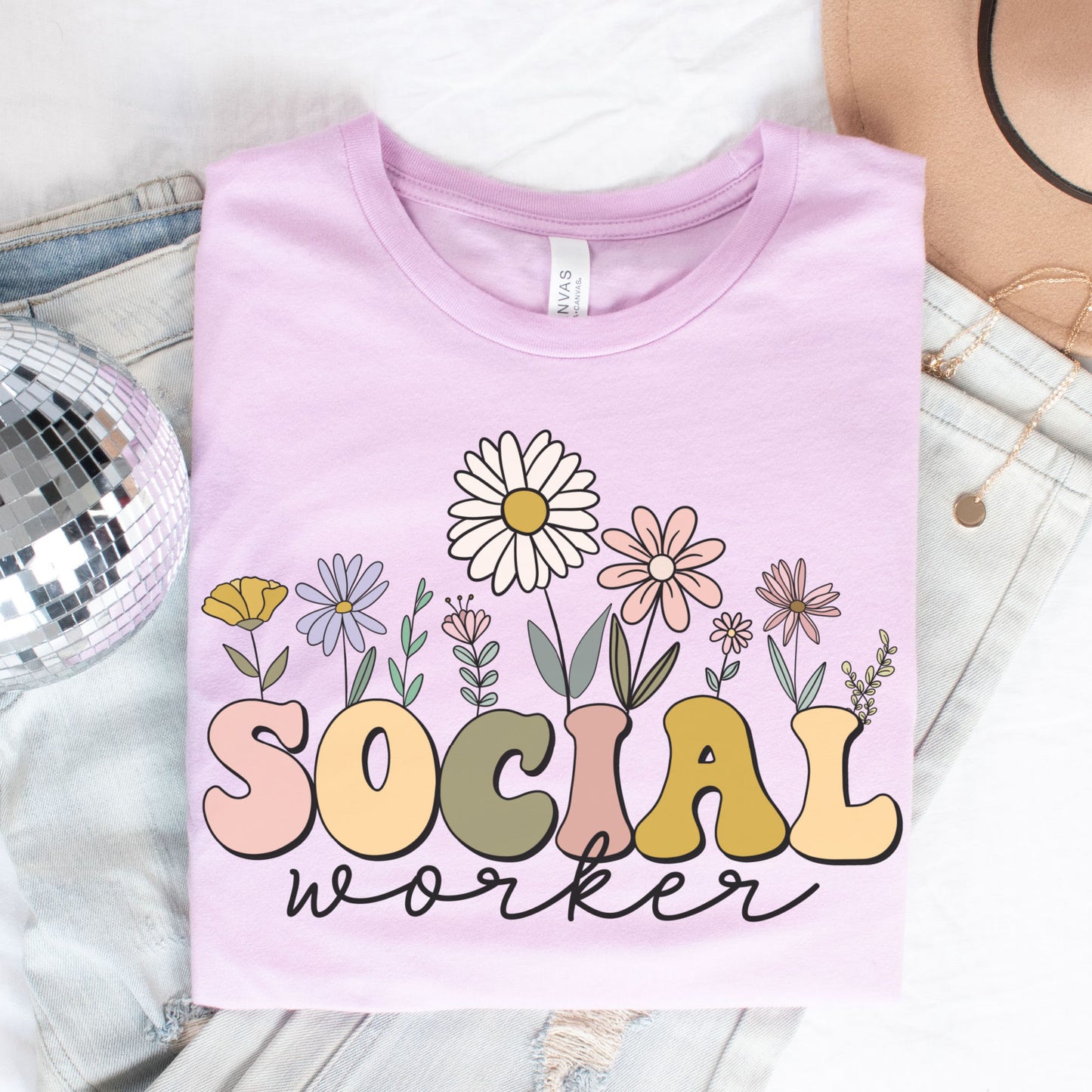 Wildflowers Social Worker Shirt