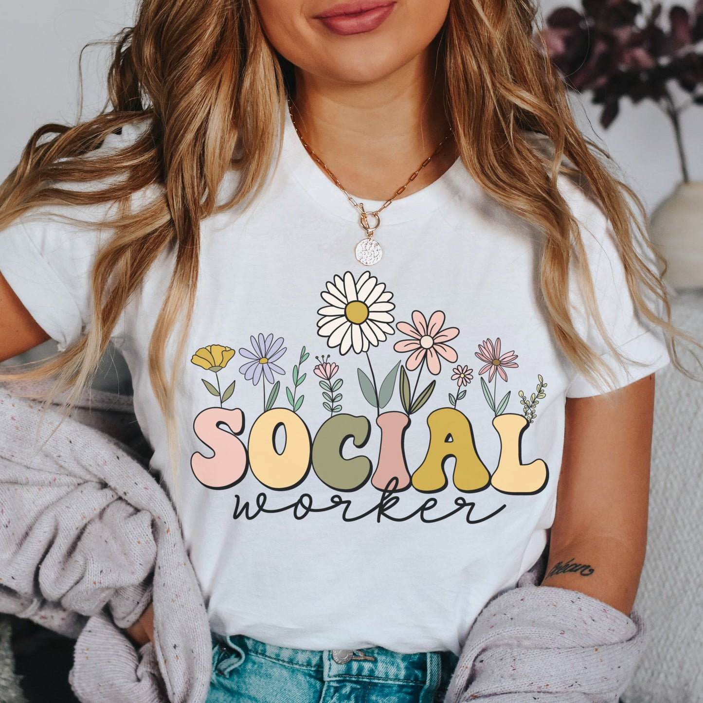 Wildflowers Social Worker Shirt