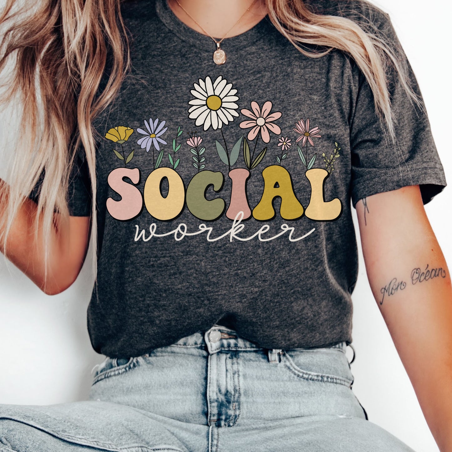 Wildflowers Social Worker Shirt