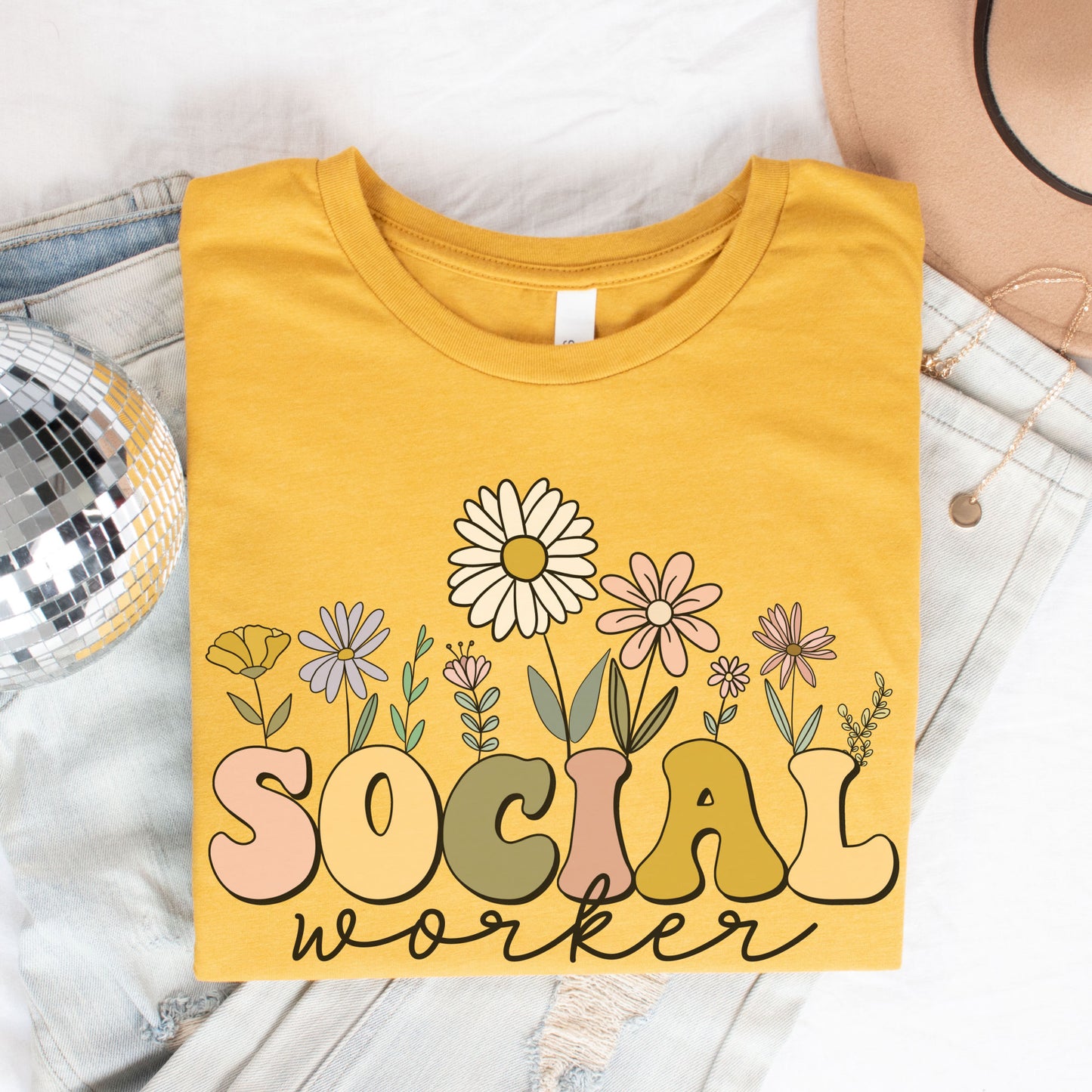 Wildflowers Social Worker Shirt